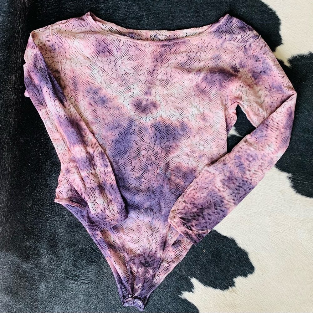 🦋Vintage🦋 Lace Tie Dye Body Suit
